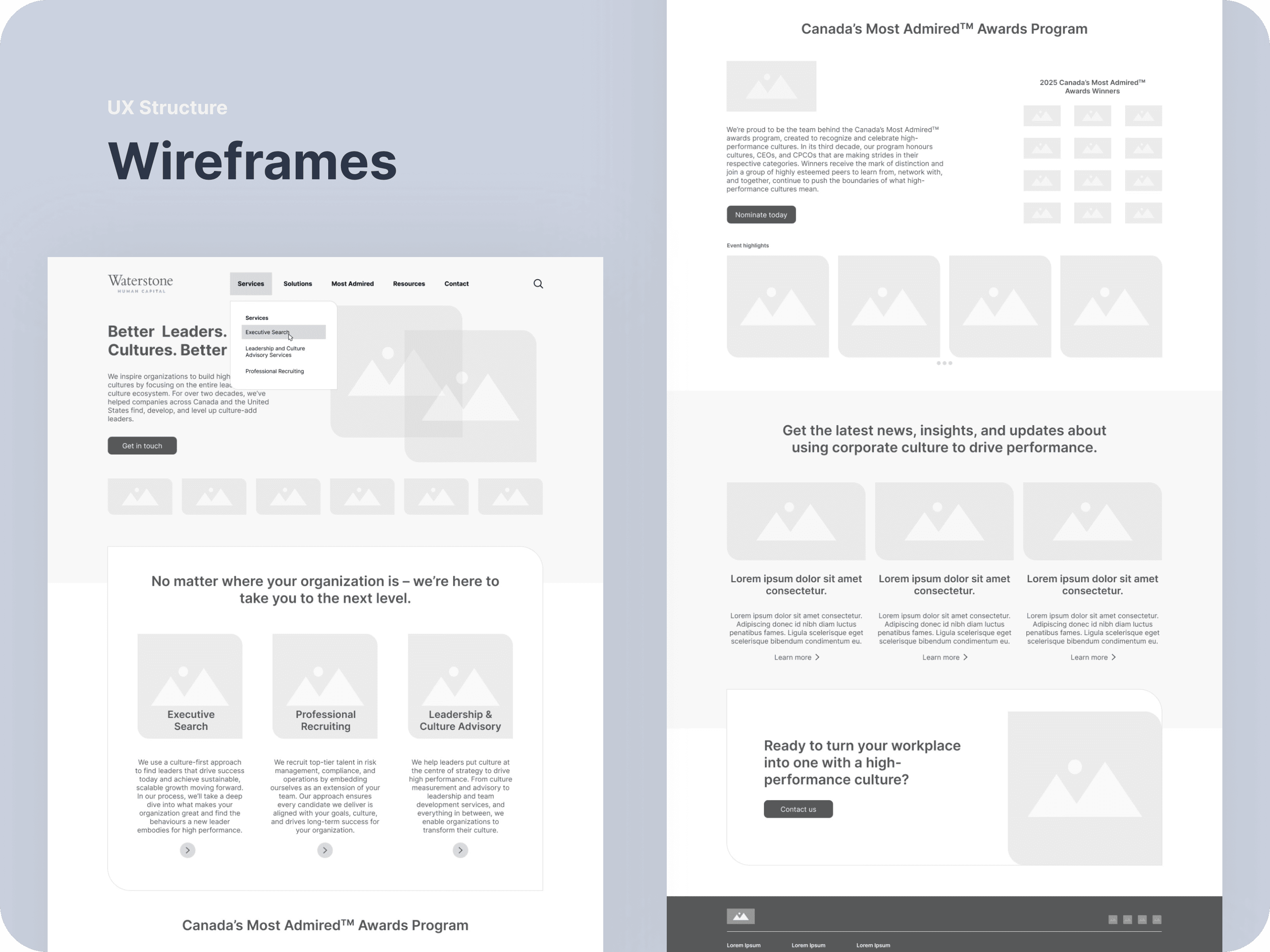 Waterstone wireframe